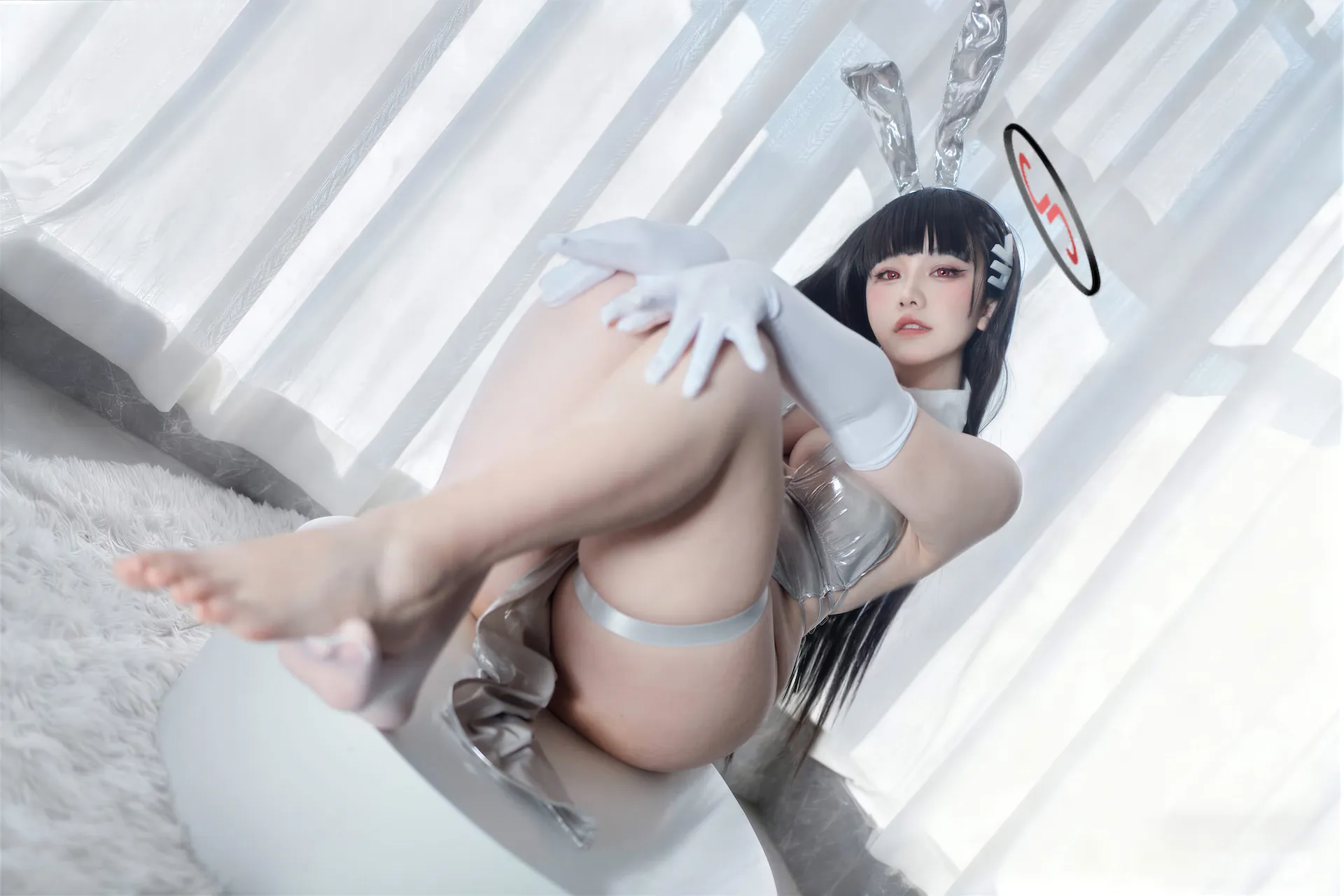 阿半今天很开心 - 蔚蓝档案 调月莉音·银色长裙 [102P3V-1.50GB]