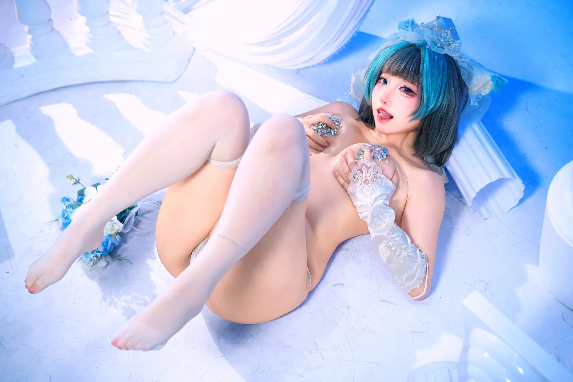 SOSO_嗖嗖 - Azur lane碧蓝航线柴郡婚纱 [30P-125MB]