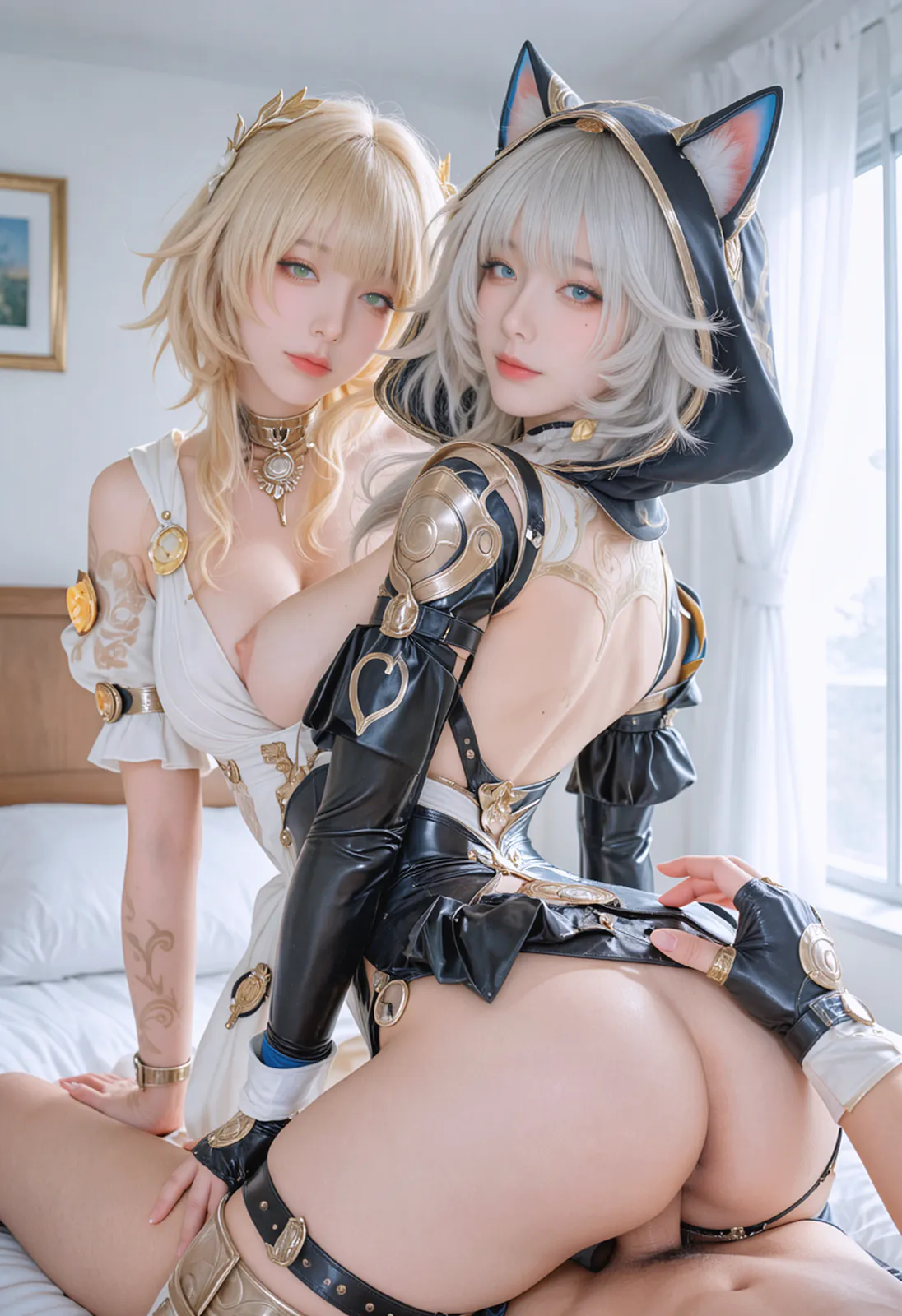 [dydy_cos]阿格莱雅 & 赛飞儿-崩坏：星穹铁道(Aglaea & Cipher - Honkai Star Rail)[224P78V-6.74GB]